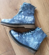 BUTY BOTKI TRAPERY TKANINA JEANS ONLY ROZMIAR 37 