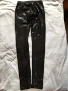 Bik bok xs, legginsy spodnie rurki w cekiny, czarne z podszewką