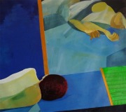 Kompozycja w błękicie - malarstwo olejne