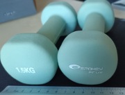 ćwiczenia trening Hantle 1.5kg 2 sztuki zestaw
