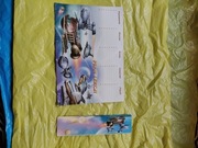 Plan lekcji i linijka dziecięce kosmos