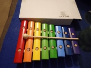 Cymbałki Dla Dzieci Kolorowe Edukacyjne Drewniane