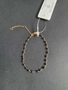 NOWA Damska Bransoletka Parfois z czarnymi kamieniami