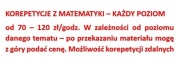 Korepetycje z matematyki - poziom od szkoły podstawowej do studiów wyższych