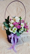 Bukiety w koszyczkach