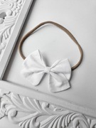 Nowa opaska bezuciskowa chrzest kokarda sesja noworodek boże narodzenie