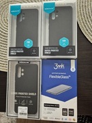 Etui, Plecki Nillkin 3 szt. i szkło hybrydowe 3mk do Samsung A32 4G