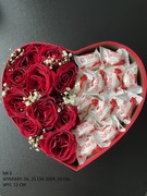 Box walentynkowy flower box prezent walentynki