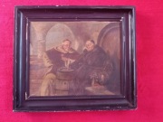 Stary obraz na płótnie sygnowany