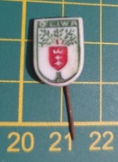 Stara spinka pins znaczek Herb Oliwa