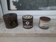 3 puszki PRL: landryny , herbata , kawa