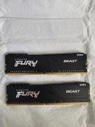Kingston FURY 32GB (2x16GB) 3200MHz CL16 Beast Black