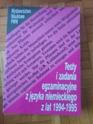 Testy i zadania egzaminacyjne z j. niemieckiego