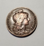 10 centimes Francja1915brąz,w.10gr,śr.30mm,gr.2,65mmst.b.piękny