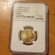 5 zł Odkryj Polskę – Kościół Mariacki 2020 NGC MS68 