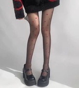 Rajstopy czerwone serduszka