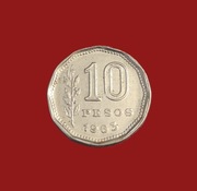 Moneta 10 peso 1963, Argentyna