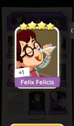 Monopoly go karta Felix felicis 4* set 16 naklejka
