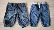 Spodnie chlopiece 68 ala jeansowe H&M i F&F