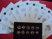 Zestaw monet 5zł 10szt z serii Odkryj Polskę z folderami jak foto