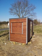 Drewniany domek na działkę, barak, 370cm x 210cm