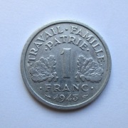 1 Frank 1943 r. Francja Vichy