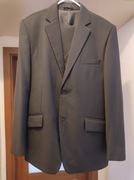 Garitur granatowy prążkowany 52/182cm