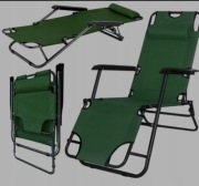 Leżak metal zielony Verk Group