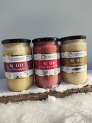 Miód zestaw 3kg rzepakowy wielokwiatowy z maliną liofilizowaną