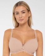 Biustonosz usztywniany Samanta Perla A460 75C gładki spacer, beżowy