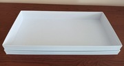 Pudełko ozdobne białe dekoracyjne box biały tacka 44,4 x 22,7 x 5,8 cm