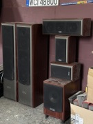 Kino domowe M audio HTS 800 - zestaw subwoofer i głośniki  kompletne