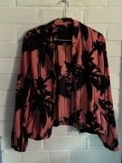 Bluza w palmy Atmosphere XS/S lato nadruk kurtka