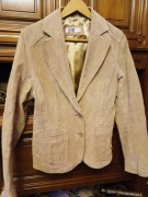 Marynarka damska, żakiet , skóra naturalna typu zamsz r. NEW LOOK roz. L