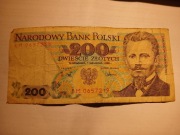 Banknot 200 zł 1988 rok - Seria  EM