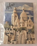 Magnes na lodówkę ceramiczny PARIS PARYŻ FRANCJA LUWR WIEŻA EIFFLA(4K)