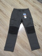 DOVREFJELL męskie szare spodnie turystyczne wodoodporne_ nowe_ L