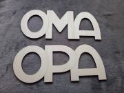 Drewniane napisy do malowania babcia i dziadek