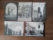 Gdańsk pocztówki Długi Targ Brama Mariacka Żuraw nad Motławą ul. Piwna PRL