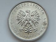 10 zł 1987 Destrukt zapchany stempel stan 1 (1164)