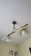 Stylowa lampa sufitowa – 2 punktowa, retro