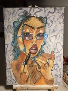 obraz malowany ręcznie akrylowy na płótnie ozdoba do domu