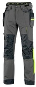 Spodnie robocze stretch CXS Naos szaro-czarno-żółte