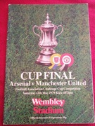 Program - finał   Arsenal - Manchester United  