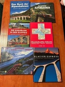 Zestaw 5 Niemieckich Książek o Kolejach Alpejskich
