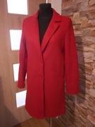 Płaszczyk flauszowy przejściowy czerwony klasyczny 