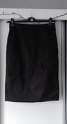 Czarna spódnica za kolano Solar rozm.S