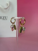 Kolczyki Kamień naturalny Kulka Zawieszki Walentynki