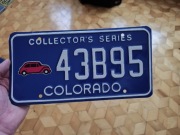 Tablica rejestracyjna USA Colorado collectors