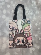 Torba materiałowa shopper dwustronna z nadrukiem króliczków